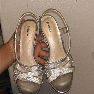 Silver heels